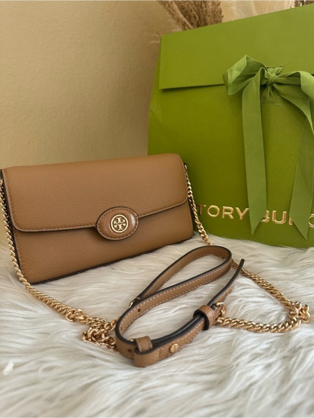 Tory Burch ROBINSON PEBBLED CROSSBODY bag